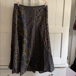 Sundance Catalog Long Cotton Scalloped Skirt 14